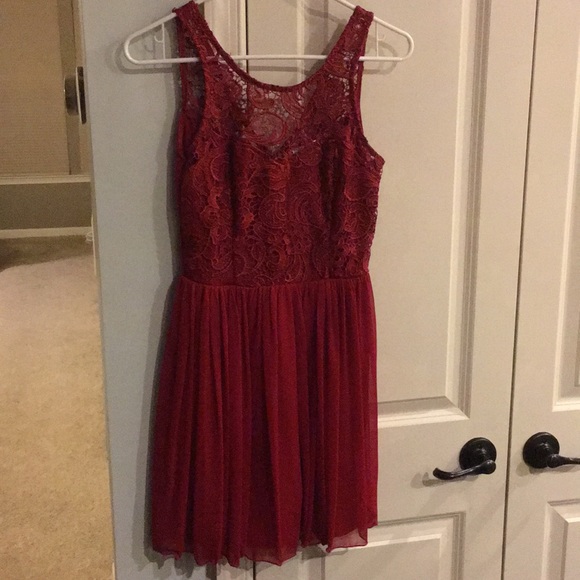 miami Dresses & Skirts - Francesca’s miami Crochet Lace/Tulle Dress